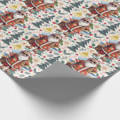 Kerstmis in juli met SANTA CLAUS Cadeaupapier (Hoek)