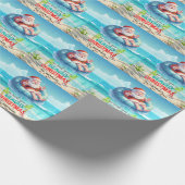 Kerstmis in juli met SANTA CLAUS Cadeaupapier (Hoek)