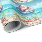 Kerstmis in juli met SANTA CLAUS Cadeaupapier (Rol Hoek)