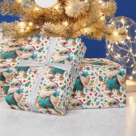 Kerstmis in juli met SANTA CLAUS Cadeaupapier