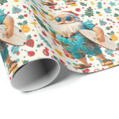 Kerstmis in juli met SANTA CLAUS Cadeaupapier (Rol Hoek)