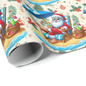 Kerstmis in juli met SANTA CLAUS Cadeaupapier (Rol Hoek)