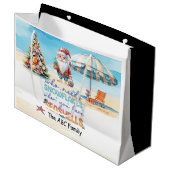 Kerstmis in juli met SANTA CLAUS Groot Cadeauzakje (Voorkant Gekanteld)