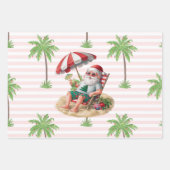 Kerstmis in juli met SANTA CLAUS Inpakpapier Vel (Voorkant)