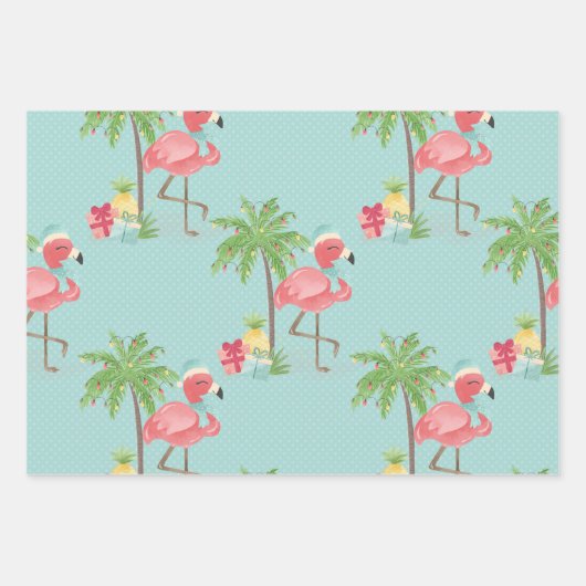 Kerstmis in juli met SANTA CLAUS Inpakpapier Vel (Voorkant 3)