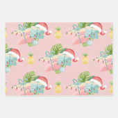 Kerstmis in juli met SANTA CLAUS Inpakpapier Vel (Voorkant 2)