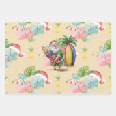 Kerstmis in juli met SANTA CLAUS Inpakpapier Vel (Voorkant)