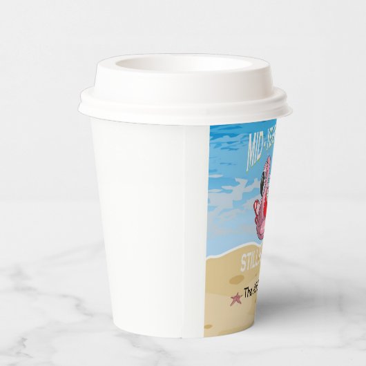 Kerstmis in juli met SANTA CLAUS Papieren Bekers (Rechts)