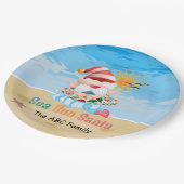 Kerstmis in juli met SANTA CLAUS Papieren Bordje (Gekanteld)