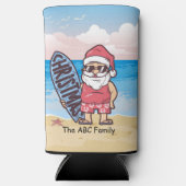 Kerstmis in juli met SANTA CLAUS Seltzer Blikjeskoeler (Voorkant)