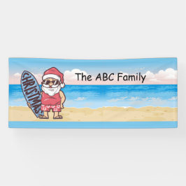 Kerstmis in juli met SANTA CLAUS Spandoek