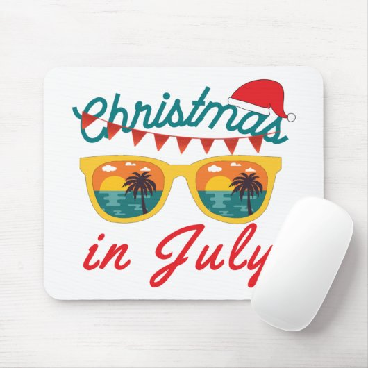 Kerstmis in juli muismat (Met muis)