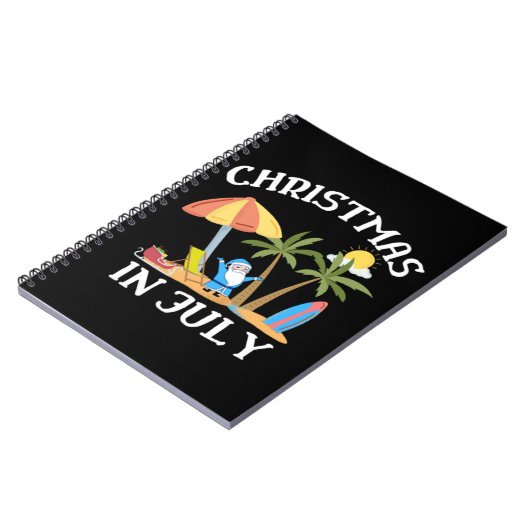 Kerstmis in juli notitieboek (Linkerzijde)