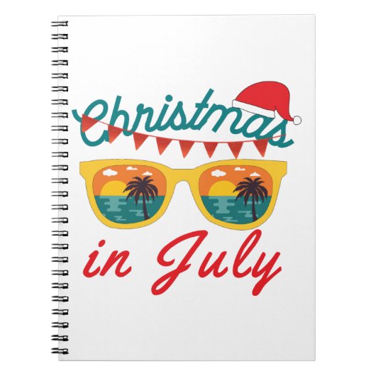 Kerstmis in juli notitieboek (Voorkant)