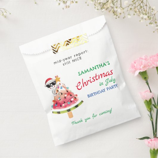 Kerstmis in Juli Ondeugend of Leuke Peuter Verjaar Bedankzakje (Gezegeld)