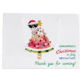 Kerstmis in Juli Ondeugend of Leuke Peuter Verjaar Groot Cadeauzakje (Achterkant)