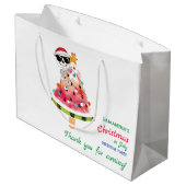 Kerstmis in Juli Ondeugend of Leuke Peuter Verjaar Groot Cadeauzakje (Achterkant Gekanteld)