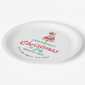 Kerstmis in Juli Ondeugend of Leuke Peuter Verjaar Papieren Bordje (Gekanteld)