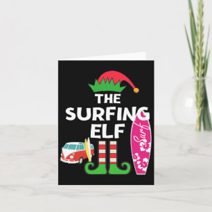 Kerstmis in juli op Elf Summer Beach Vacatio Kaart