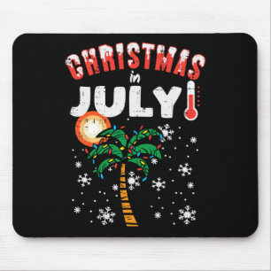 Kerstmis in juli Palmboom Kerstmis Strand Zomer He Muismat