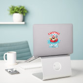Kerstmis in juli papa mama chillen met de Sia Sticker (Laptop op bureau)