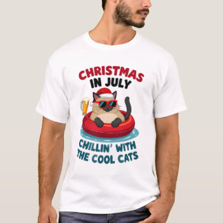 Kerstmis in juli papa mama chillen met de Sia T-shirt