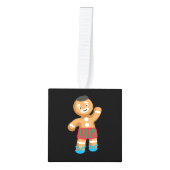 Kerstmis in juli peperkoek man badpak decoratie (Voorkant)