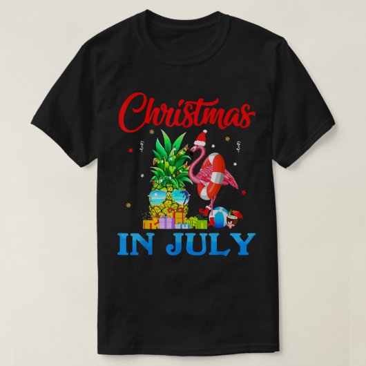 Kerstmis in juli: Pineappelboom T-shirt (Design voorkant)