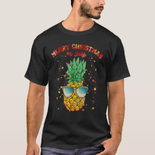 Kerstmis in juli Pineapple Sunbril Light Summiere T-shirt