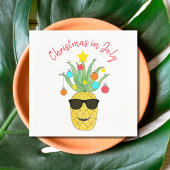 Kerstmis in juli Pineapple Tropical Holiday Servet