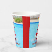 Kerstmis in juli Pool Party Papieren Bekers (Rechts)