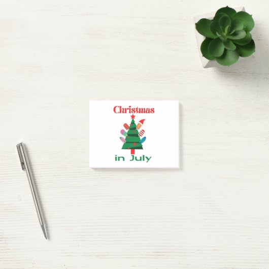 Kerstmis in juli post-it® notes (Kantoor)