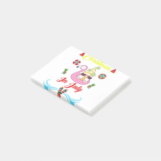 Kerstmis in juli post-it® notes (Schuin)