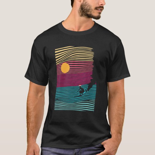 Kerstmis in juli Retro Beach Summer Vacat T-shirt (Voorkant)
