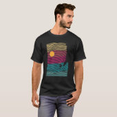 Kerstmis in juli Retro Beach Summer Vacat T-shirt (Voorkant volledig)