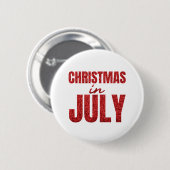 Kerstmis in juli ronde button 5,7 cm (Voorkant /achterkant)