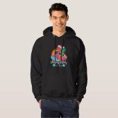 Kerstmis in juli roze flamingo Hawaiian Summer Ki Hoodie (Voorkant volledig)