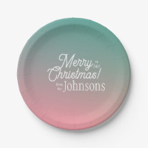 Kerstmis in juli Roze Groene Ombre Party