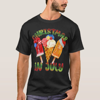 Kerstmis in juli Santa Beach zomer met kabouters T-shirt