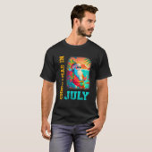 Kerstmis in juli Santa Beach Zomer T-shirt (Voorkant volledig)
