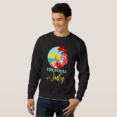 Kerstmis in juli Santa Claus Beach Watermelon Trui (Voorkant volledig)