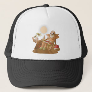 Kerstmis in juli santa claus hawaiian x-mas tropi trucker pet