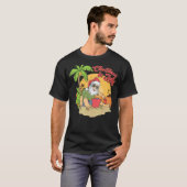 Kerstmis in Juli Santa Claus Strand Zomer Solstic T-shirt (Voorkant volledig)