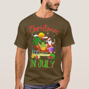 Kerstmis in juli Santa Clause Palm Beach Sum T-shirt