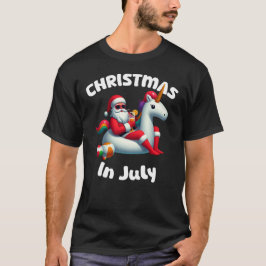 Kerstmis in juli Santa Eenhoorn Floater T-shirt