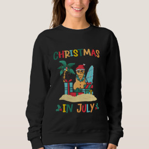 Kerstmis in juli Santa Hat Kerstboom Zomer Vacat Trui