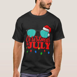 Kerstmis in juli Santa Hat Sunbril Cele T-shirt