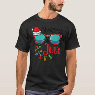 Kerstmis in juli Santa Hat Sunbril Cele T-shirt
