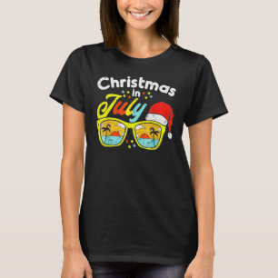 Kerstmis in juli Santa Hat Sunbril Cele T-shirt