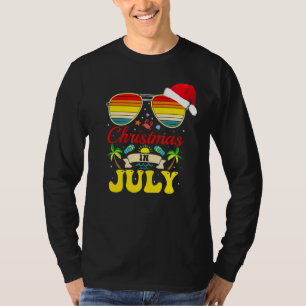 Kerstmis in juli Santa Hat Sunbril Hawaii Summ T-shirt